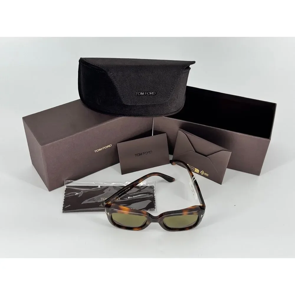 Tom Ford Natalia-02 FT1283 53N Women’s Sunglasses Blonde Havana Green 52mm New